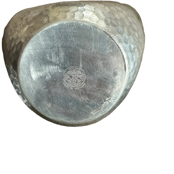 Royal Holland Daalderop Pewter Overlay Green Glass Decanter Bottle w/Stopper - Picture 5 of 10